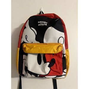 Mickey Mouse Since 1928 Colorful Bioworld Bacpack w/Front Pocket Padded Straps